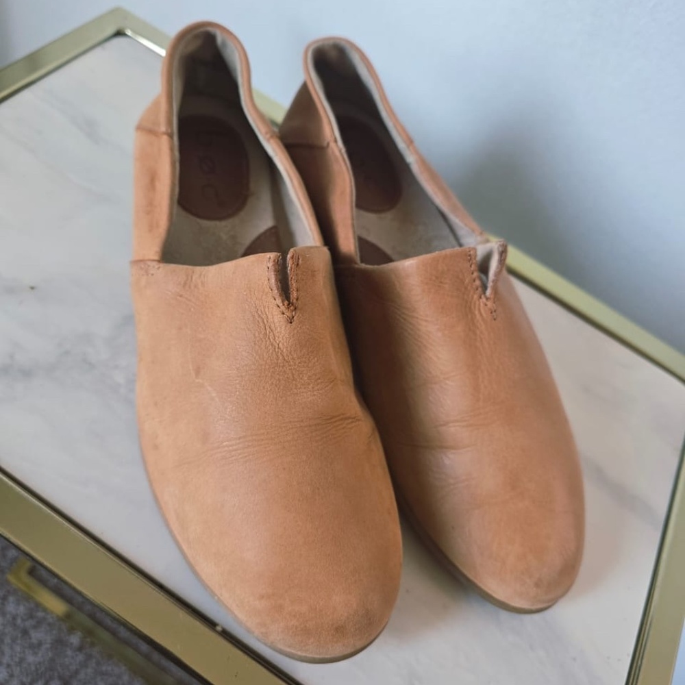 B.O.C Women’s Leather Slip-On Dress Loafers Shoes Tan Size 7.5M - Picture 3 of 10